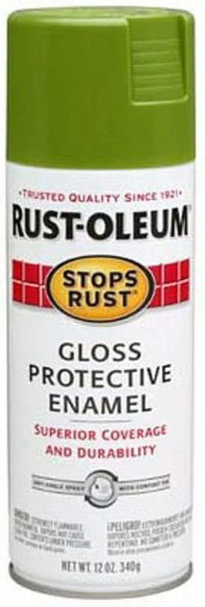 12 OZ Stops Rust Protective Enamel Spray Paint - Gloss Fern