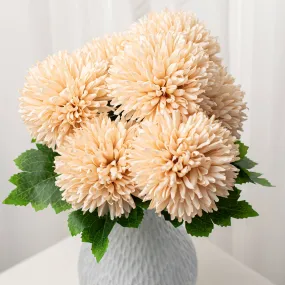 16" Mum Bush: Beige (7 Stem)