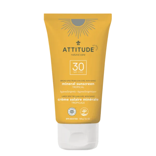 Attitude: Moisturizer Mineral Sunscreen SPF 30 - Tropical
