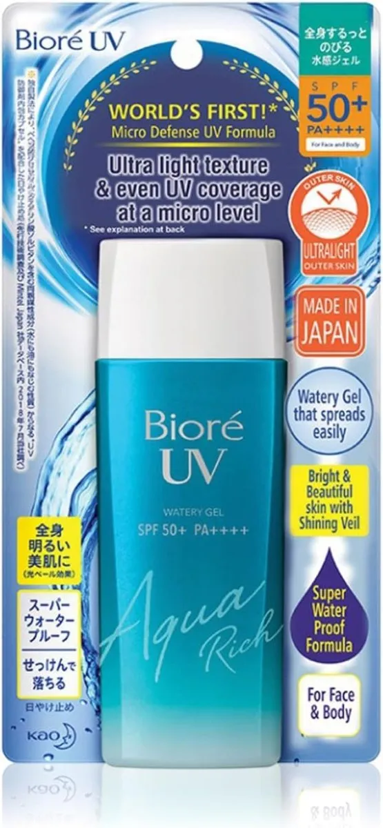 Biore UV Aqua Rich Watery Gel/ SPF 50  PA    