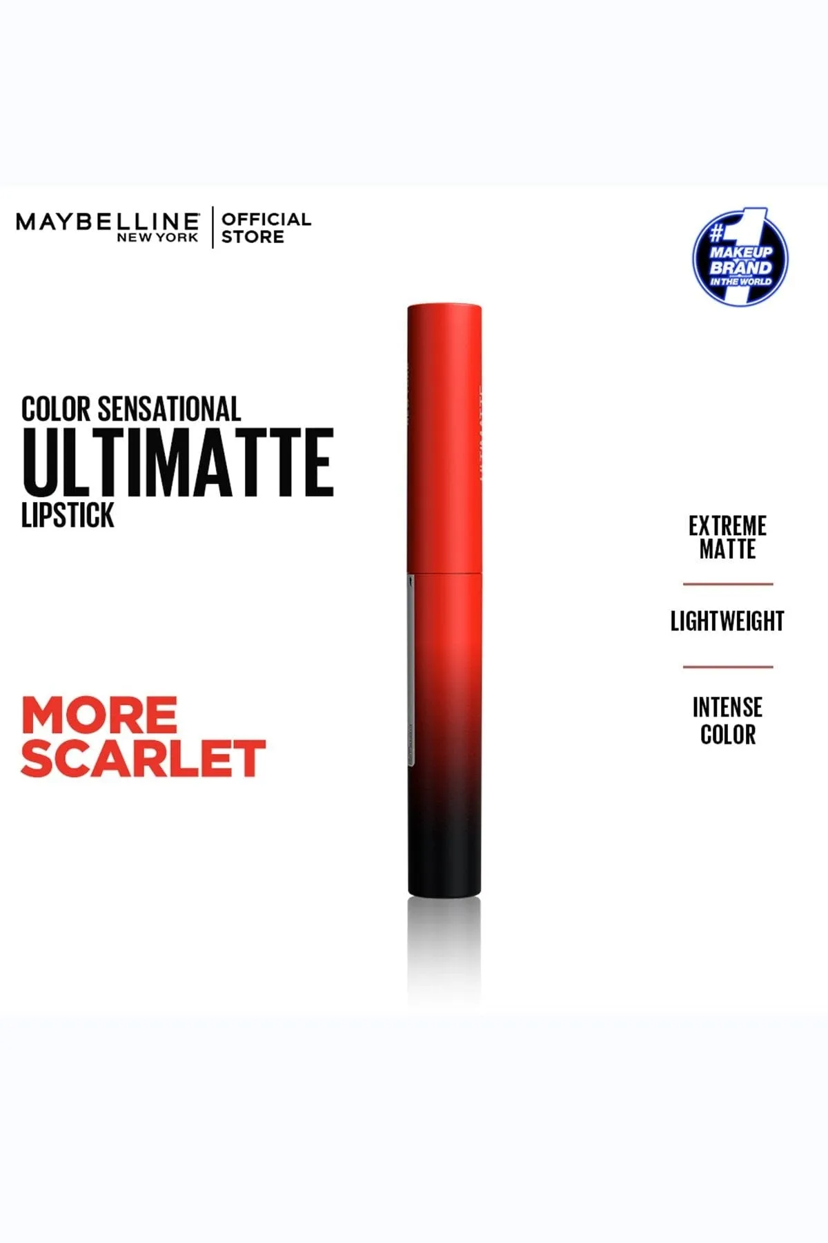 Color Sensational Ultimatte Lipstick - More Scarlet