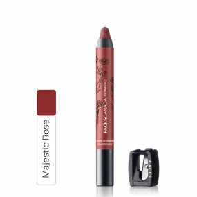 Faces Canada Matte Lip Crayon | Cocoa Butter and Chamomile enriched | One Stroke Intense Color | Smooth Glide | All Day Hydrated Lips | Shade - Majestic Rose 2.8g