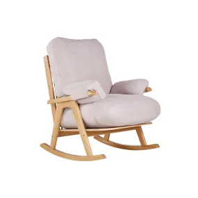 Gaia Hera Rocking Chair - Natural Oak   Blush
