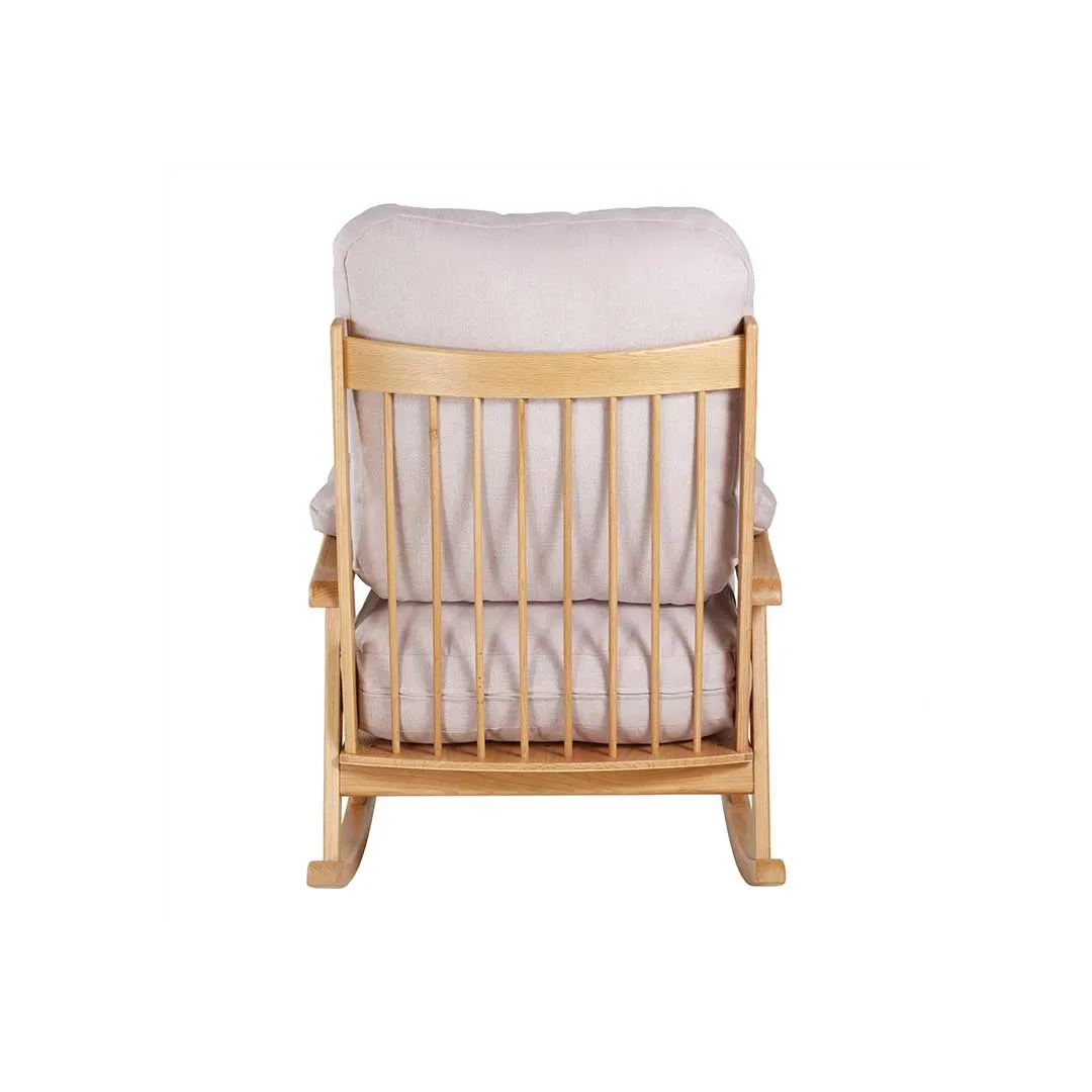 Gaia Hera Rocking Chair - Natural Oak   Blush