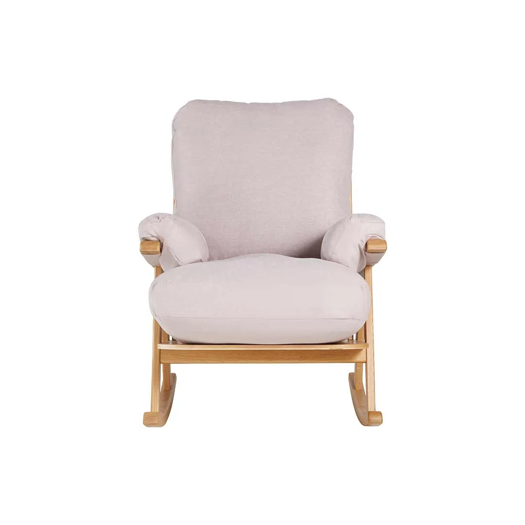 Gaia Hera Rocking Chair - Natural Oak   Blush