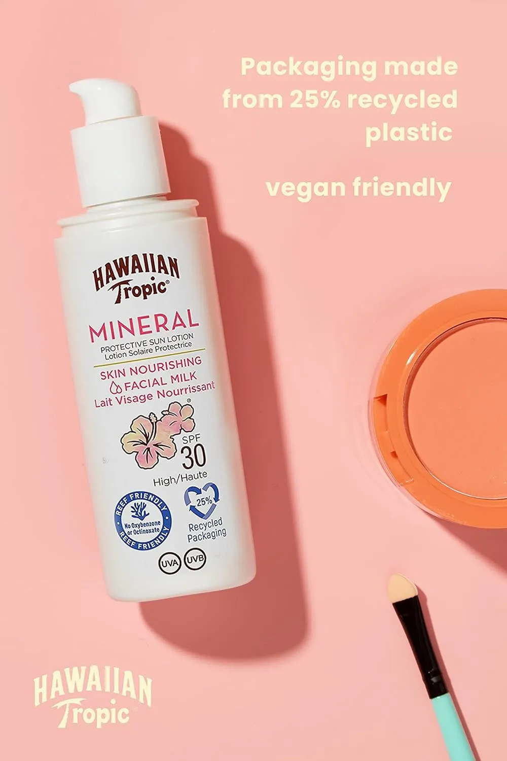 HAWAIIAN TROPIC Mineral Facial Milk SPF30 50ml Sunscreen for Face