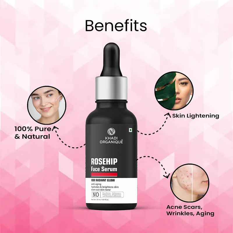 KHADI ORGANIQUE ROSEHIP FACE SERUM-30 ml