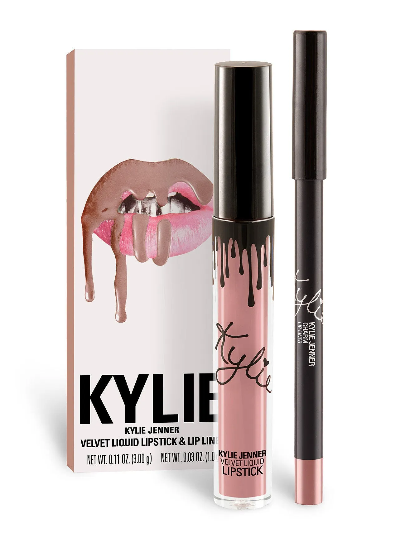 Kylie Cosmetics Velvet Liquid Lipstick and Lip Liner - Charm