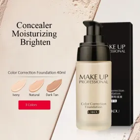 Laikou Waterproof Liquid Foundation - 40g Corrective Makeup Base for Flawless Complexion