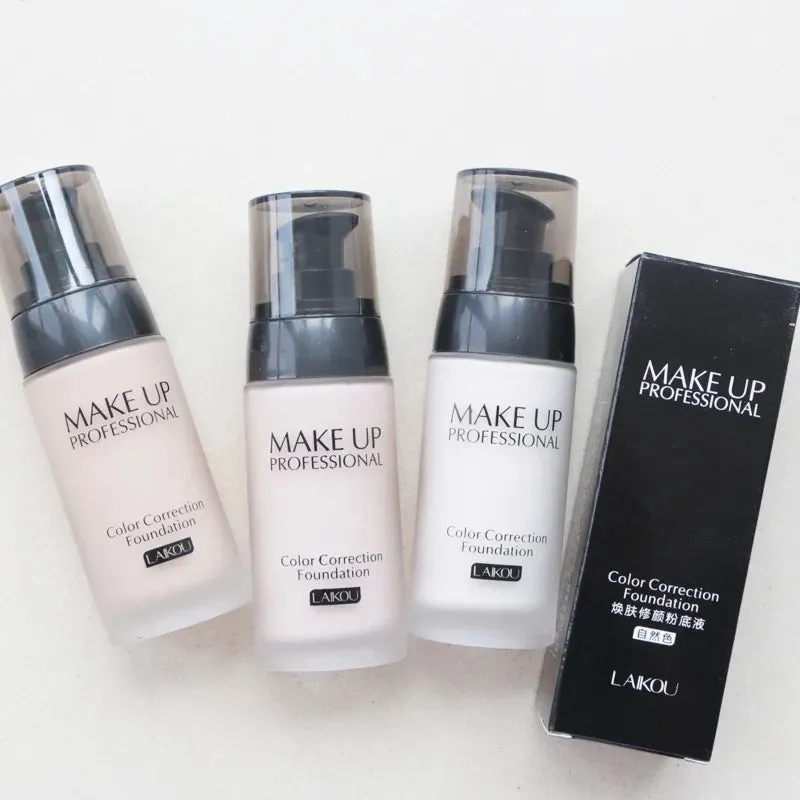 Laikou Waterproof Liquid Foundation - 40g Corrective Makeup Base for Flawless Complexion