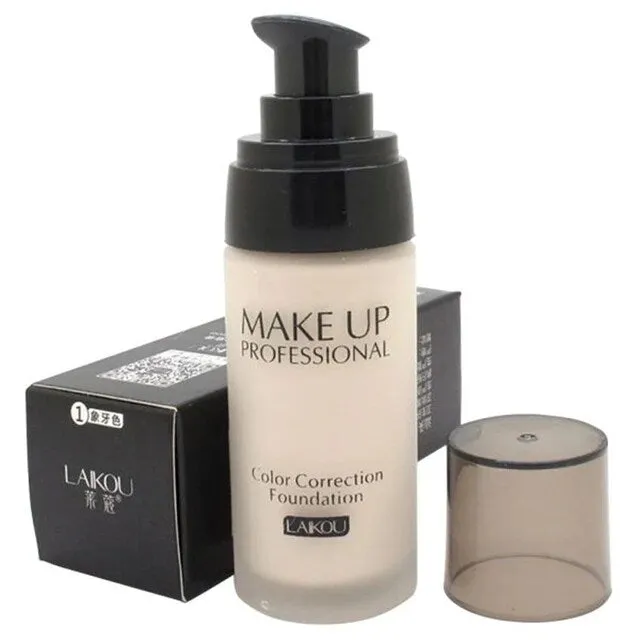 Laikou Waterproof Liquid Foundation - 40g Corrective Makeup Base for Flawless Complexion