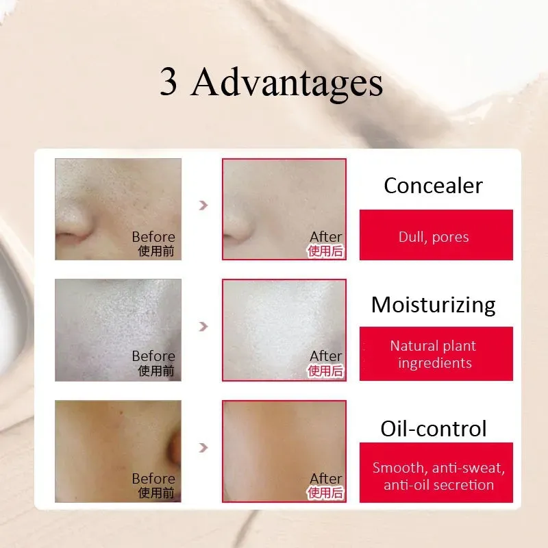 Laikou Waterproof Liquid Foundation - 40g Corrective Makeup Base for Flawless Complexion