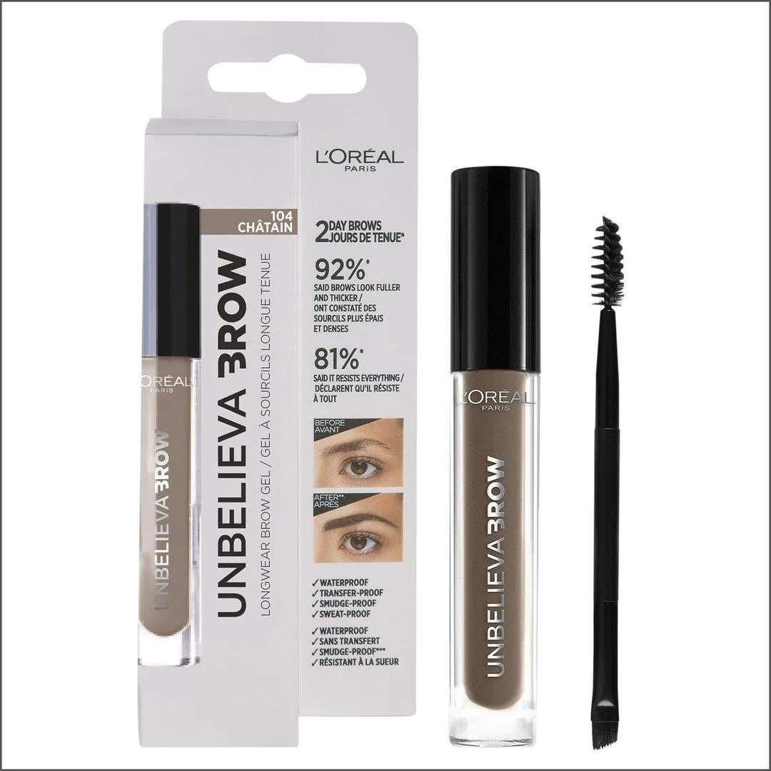 L'Oréal Paris Unbelievabrow Brow Gel 104 Chatain