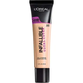 L'OREAL - Infallible Total Cover Foundation, Nude Beige - 1 fl. oz. (30 ml)