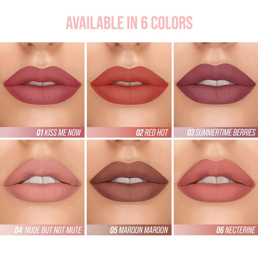 Matte Lip Stains - 01 Kiss Me Now