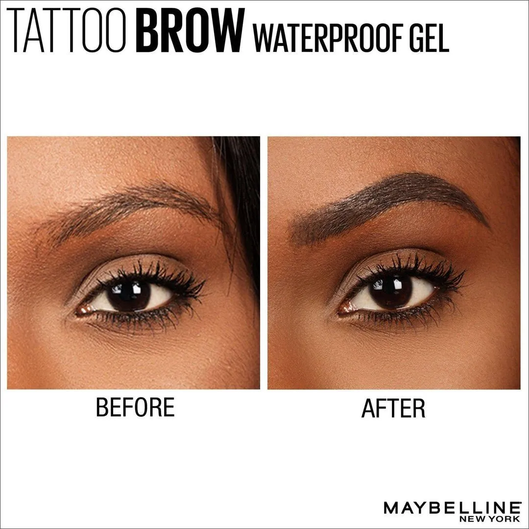 Maybelline Tattoo Studio Waterproof Brow Gel Medium Brown 6.8 mL