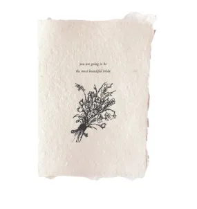 Most Beautiful Bride Card
