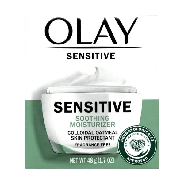 Olay Sensitive Soothing Moisturizer with Colloidal Oatmeal (Net wt. 1.7 oz.) Fragrance Free