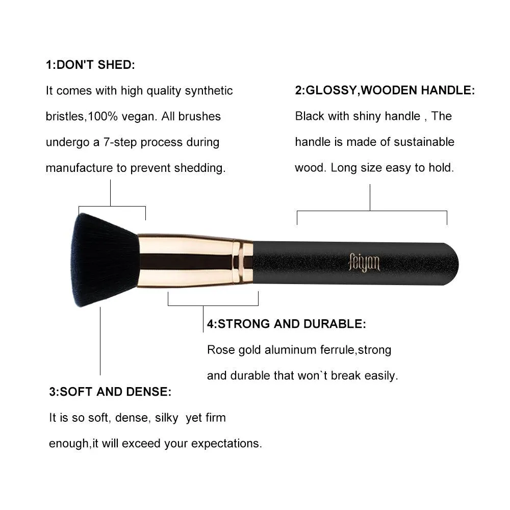 Sleek Liquid Foundation Brush for Flawless Makeup Application