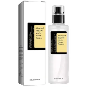 Snail Mucin 96% Power Repairing Essence: Anti-Aging Serum for Dull and Damaged Skin, Enriched with Snail Secretion Filtrate to Correct Discoloration 100ml