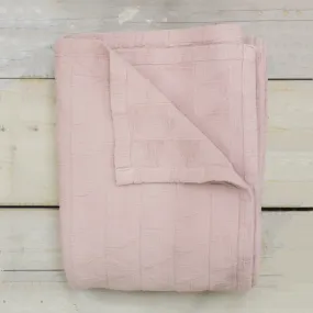 Stockholm Blush Pink Cotton Bedspread