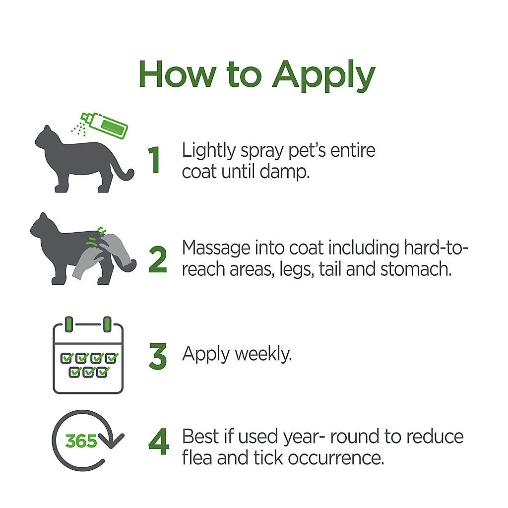 TevraPet Vetality Flea & Tick Spray for Cats & Kittens, 8-oz