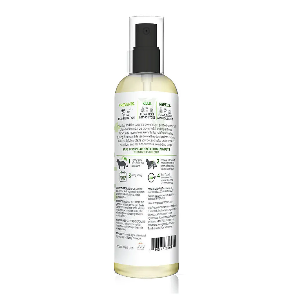 TevraPet Vetality Flea & Tick Spray for Cats & Kittens, 8-oz