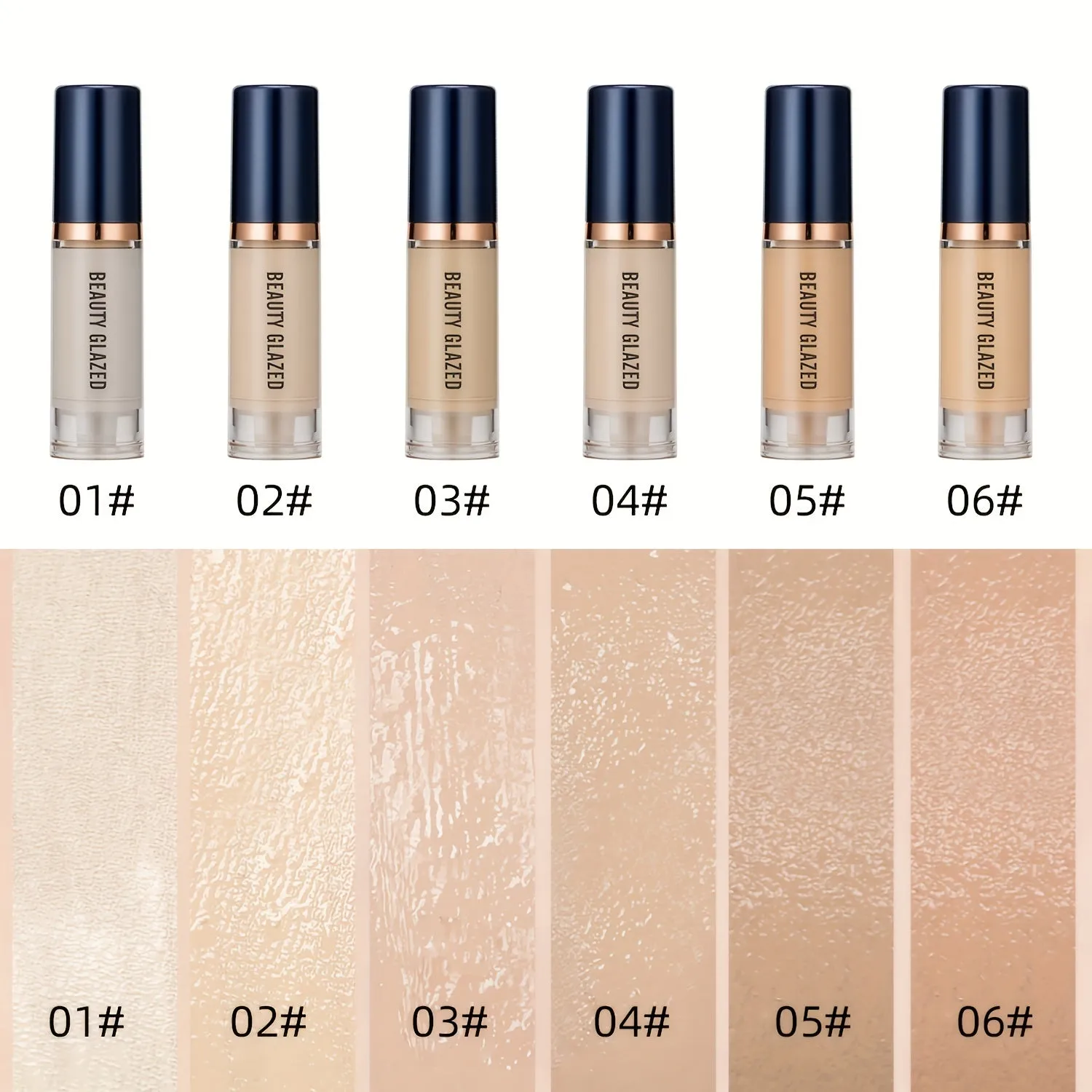 The 6-color Flawless and Nourishing Liquid Foundation for Vibrant Skin
