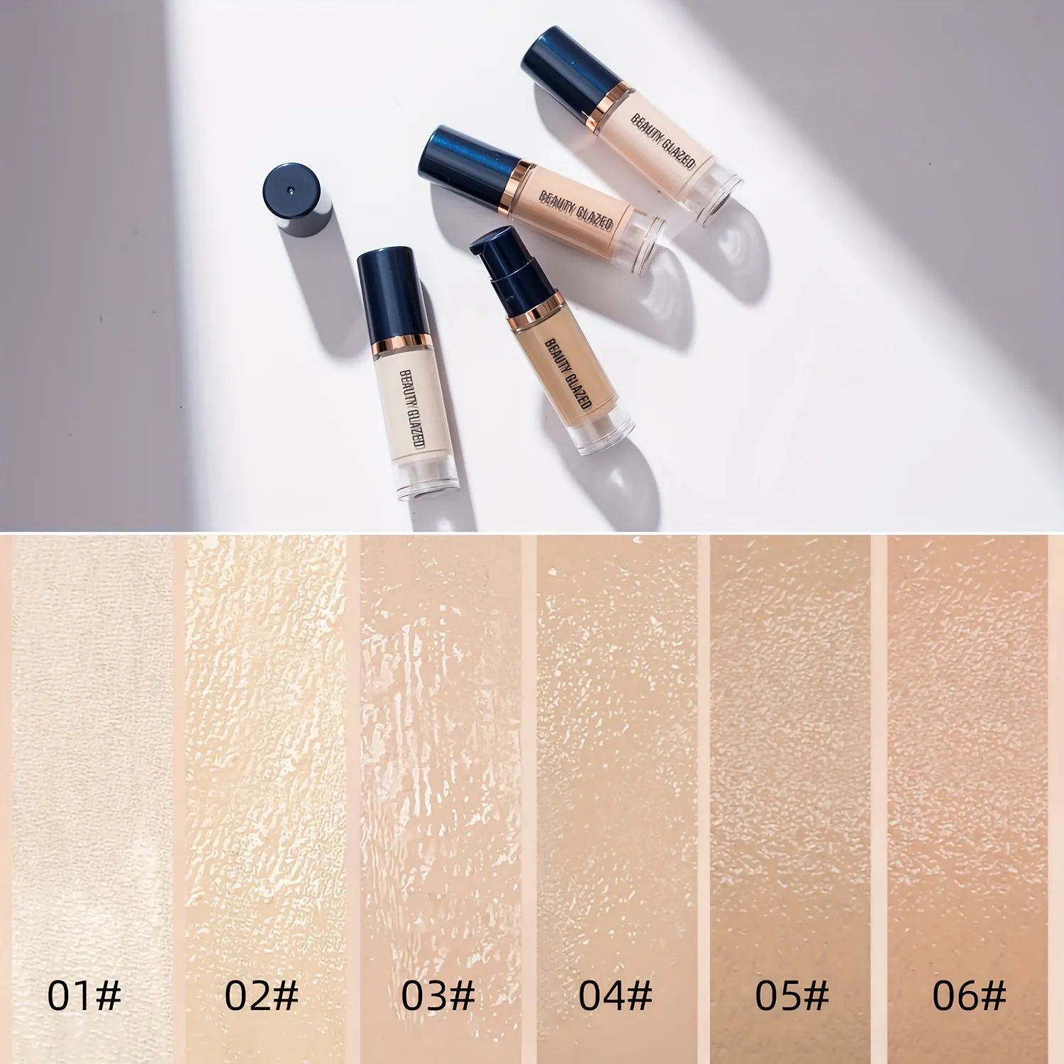The 6-color Flawless and Nourishing Liquid Foundation for Vibrant Skin
