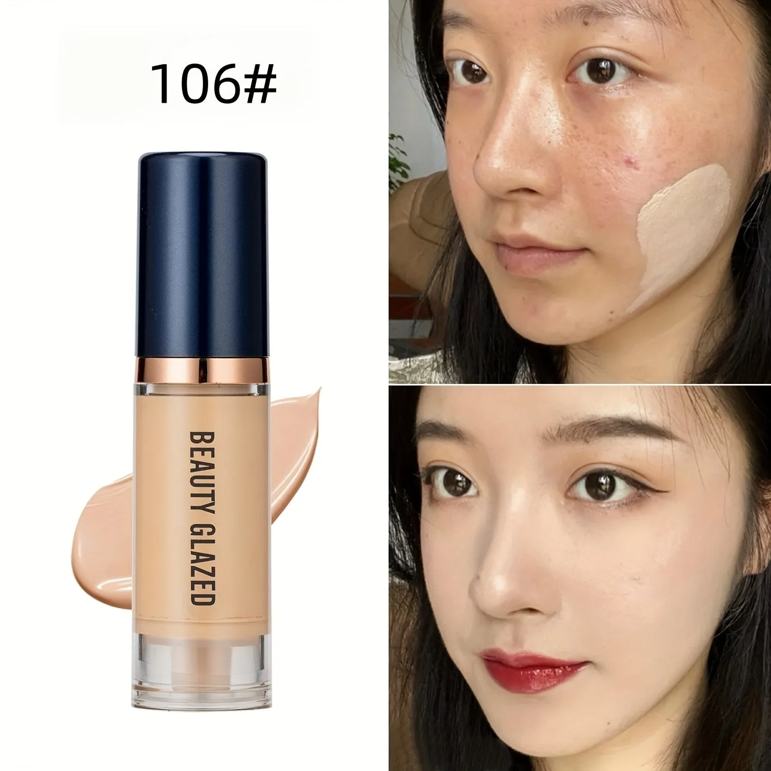 The 6-color Flawless and Nourishing Liquid Foundation for Vibrant Skin