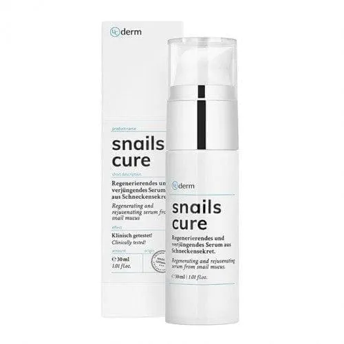 UCDERM snails cure serum, skin irritations, wrinkles, pigment spots, stretch marks, acne