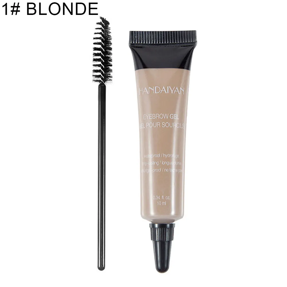 Waterproof Eyebrow Long Lasting Pigment Liquid Gel Enhancer Makeup with Brush