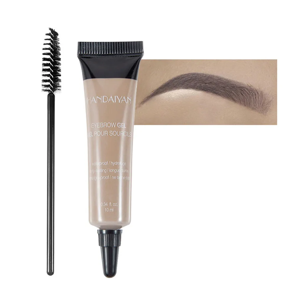 Waterproof Eyebrow Long Lasting Pigment Liquid Gel Enhancer Makeup with Brush