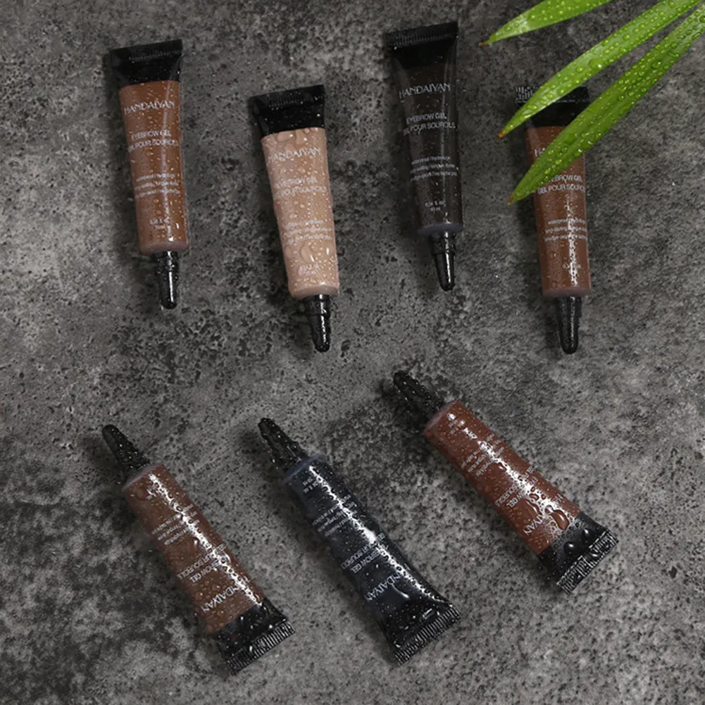 Waterproof Eyebrow Long Lasting Pigment Liquid Gel Enhancer Makeup with Brush