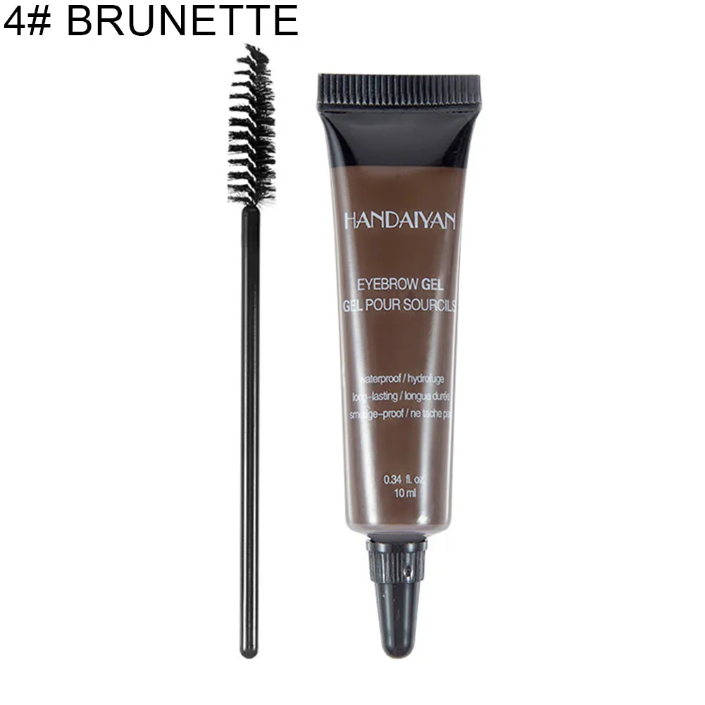 Waterproof Eyebrow Long Lasting Pigment Liquid Gel Enhancer Makeup with Brush
