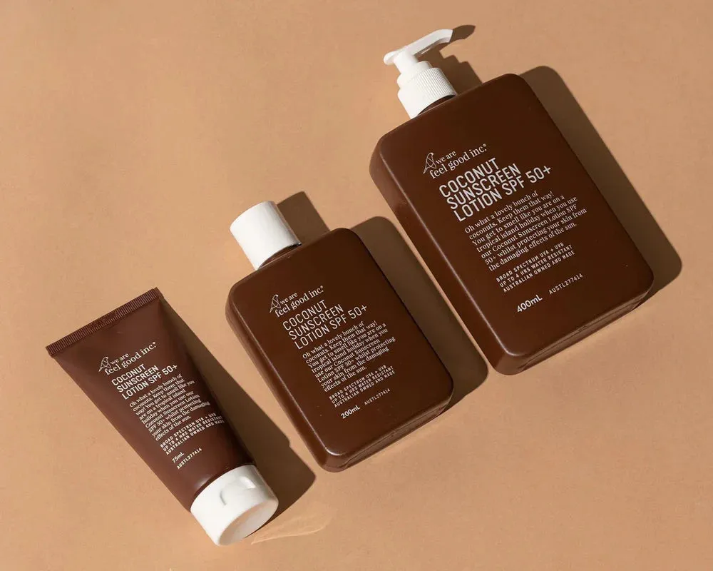 We Are Feel Good Coconut Sunscreen SPF50  400ml Pump