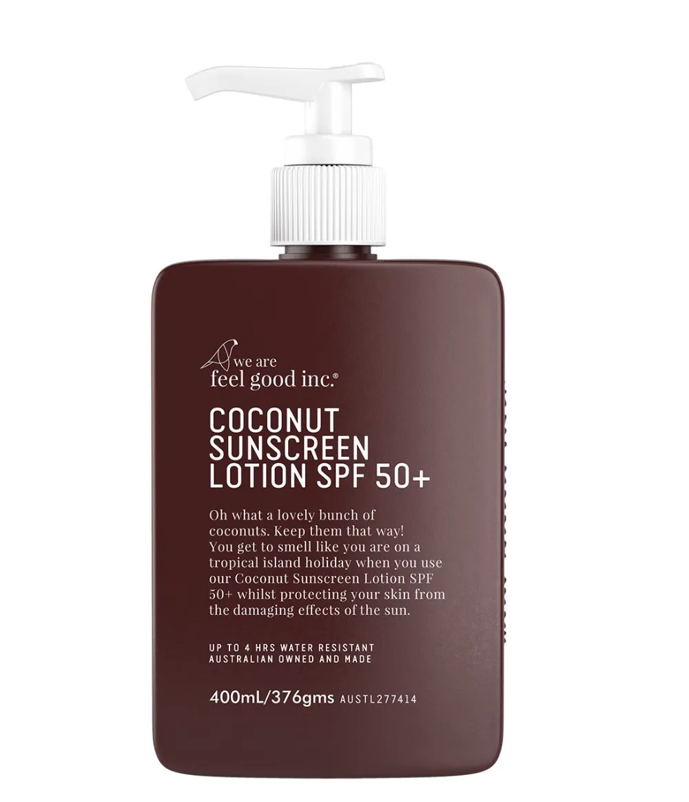 We Are Feel Good Coconut Sunscreen SPF50  400ml Pump